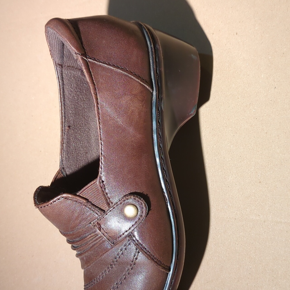 Brown Leather Earth Origins Size 8M Archer style wrapped loafers - Picture 6 of 12